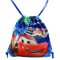 printed customized cartoon polyester drawstring bag